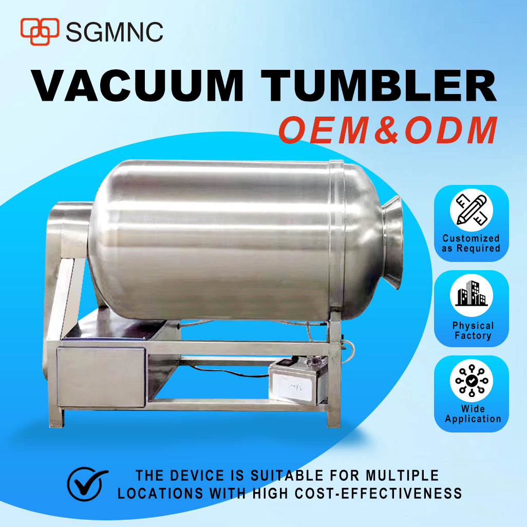 Vacuum tumblers to produce meat products